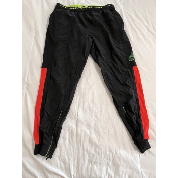 Nike Pants XL Track Jogger Dri-Fit BV3268-010 Flex Clash Training Black Red - Picture 1 of 12